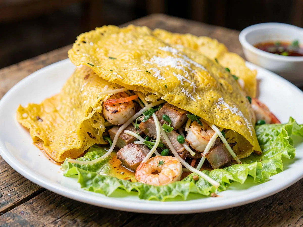 Banh Xeo (Vietnamese Sizzling Crepes)