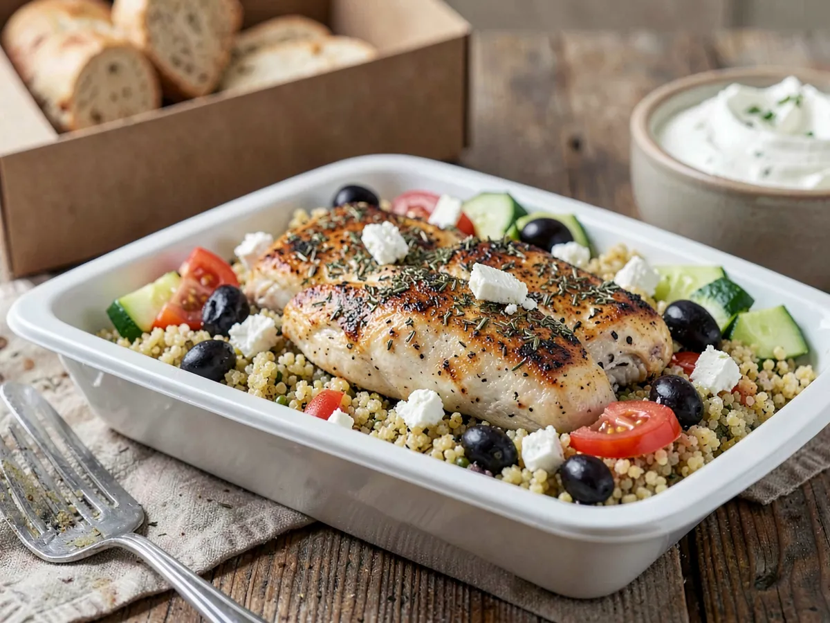 Greek Lemon Chicken and Bulgur Box