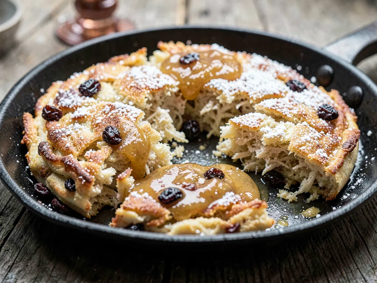 Kaiserschmarrn (Shredded Pancake with Apple Sauce)