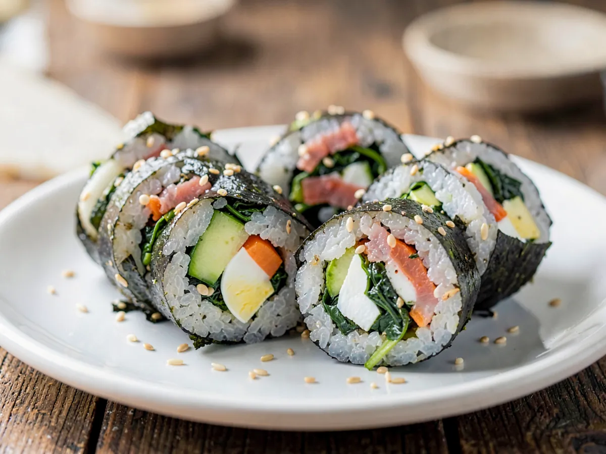 Kimbap (Korean Seaweed Rice Rolls)