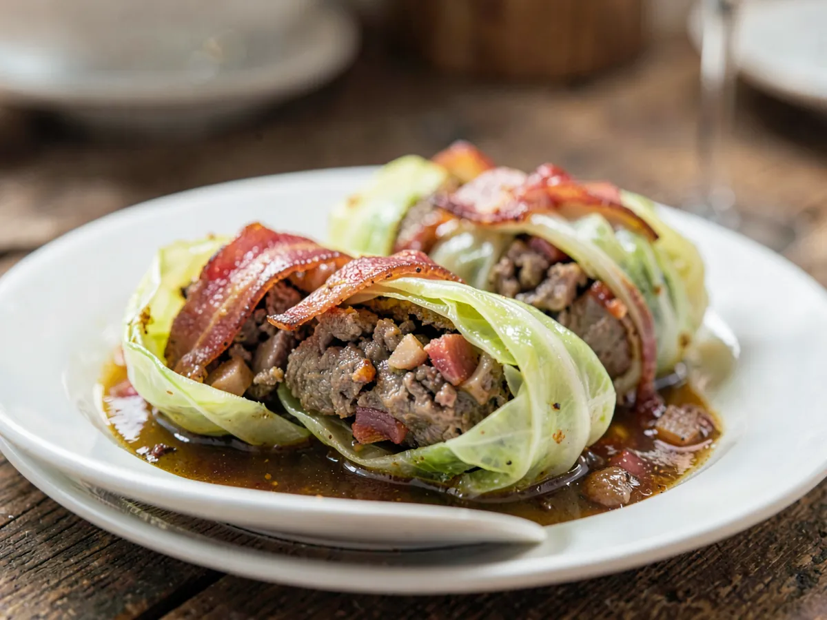Kohlrouladen (German Stuffed Cabbage Rolls)