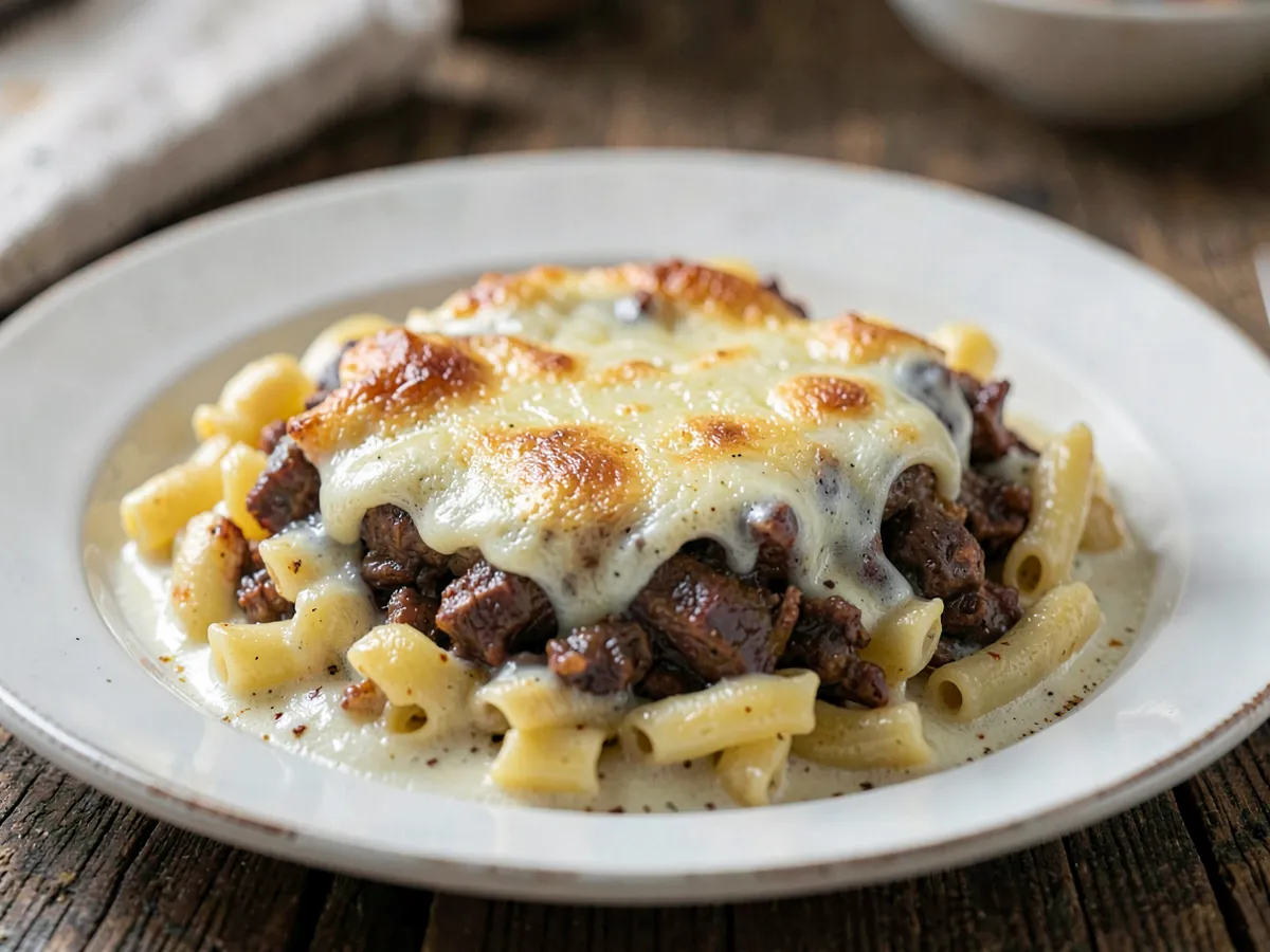 Finnish Macaroni and Beef Bake