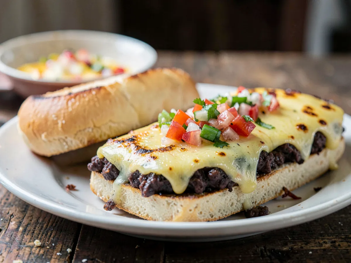 Molletes (Mexican Bean and Cheese Melts)