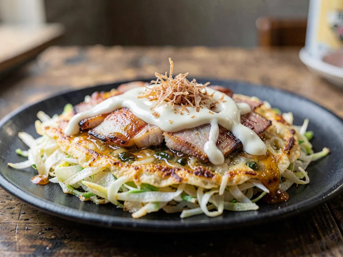 Okonomiyaki (Osaka Cabbage Pancake)