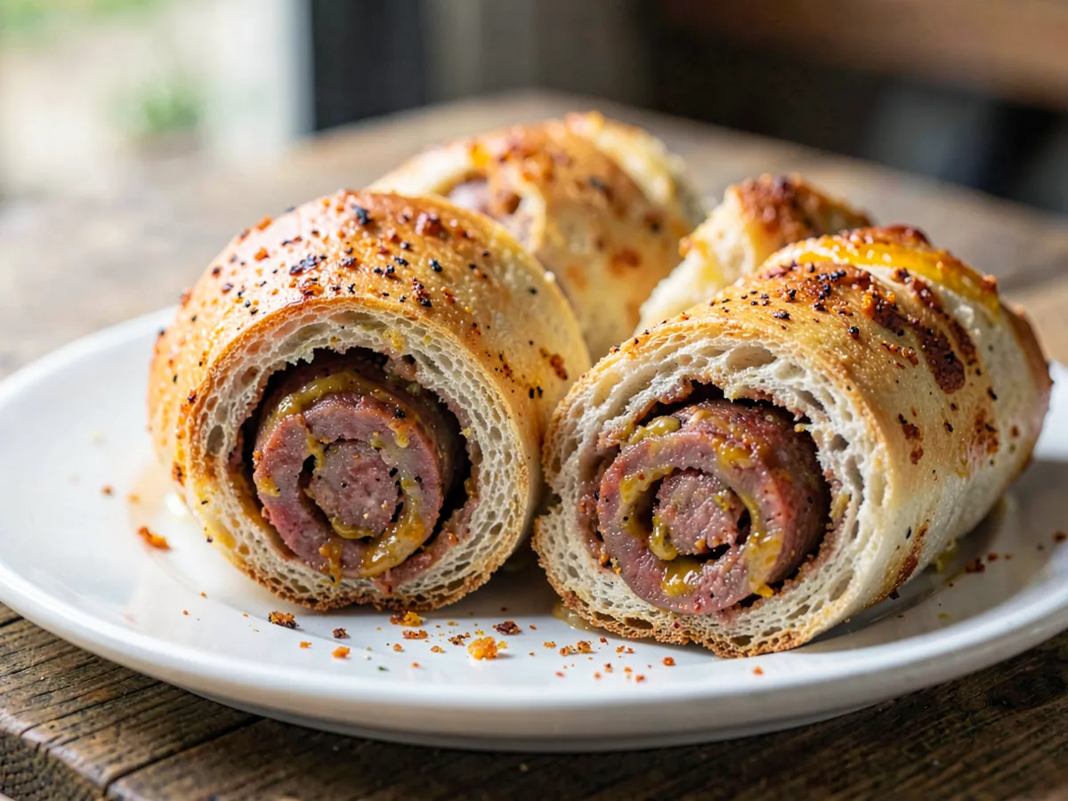 Pão com Chouriço (Portuguese Chouriço Bread Rolls)