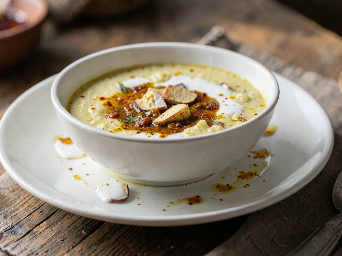Crema de coliflor al curry
