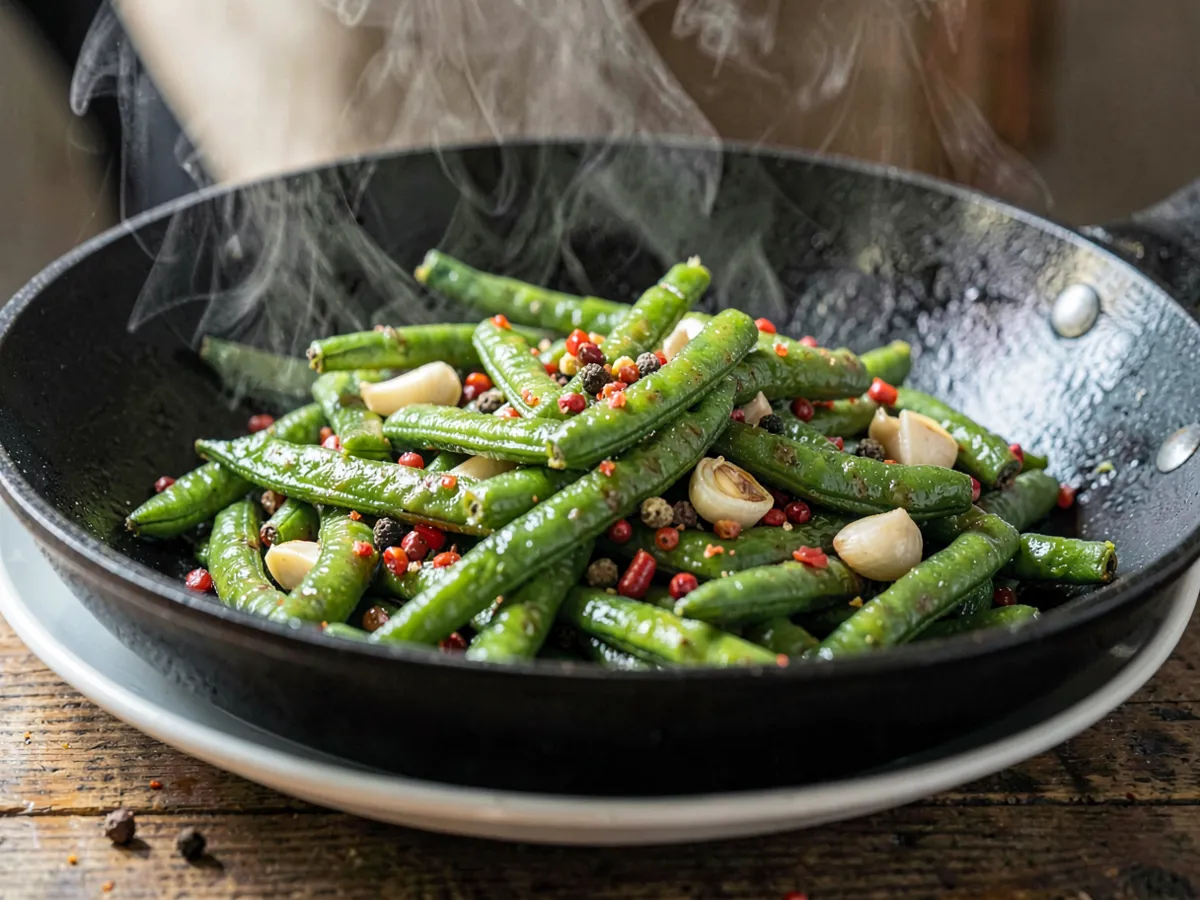 Sichuan Dry-Fried Green Beans